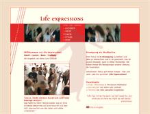 Tablet Screenshot of life-expressions.ch